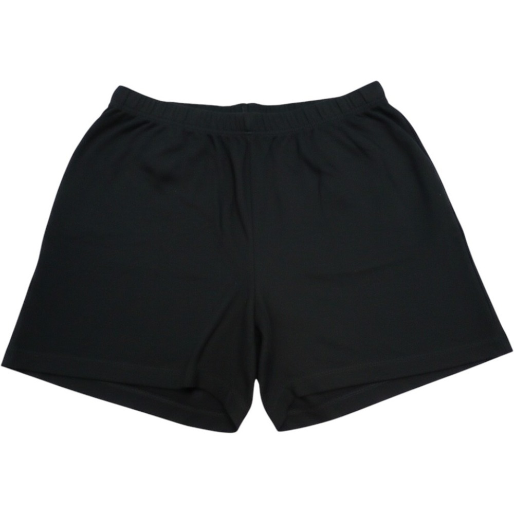 Lands' End Cotton Lounge Shorts M 10-12 Black Pajama Sleepwear Basics
